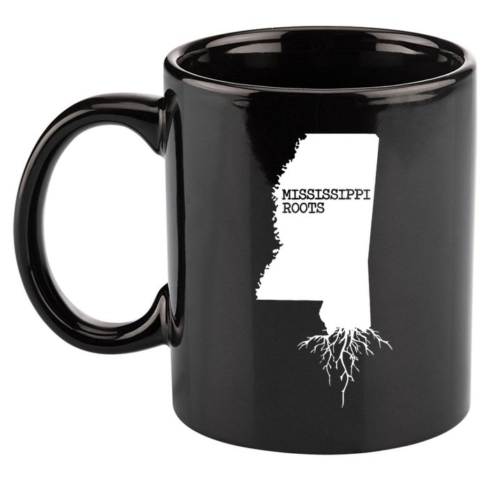 Mississippi Roots State Map Mississippi 11oz C Handle Ceramic Mug