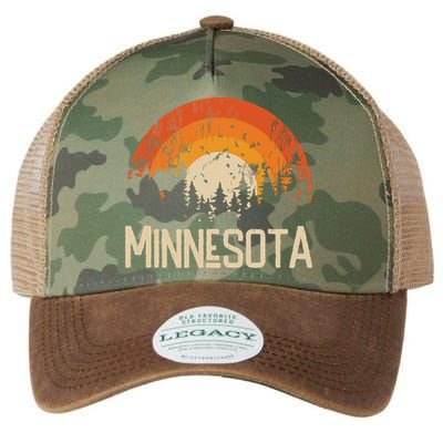 Minnesota Retro Style Vintage 70s 80s Legacy Tie Dye Trucker Hat