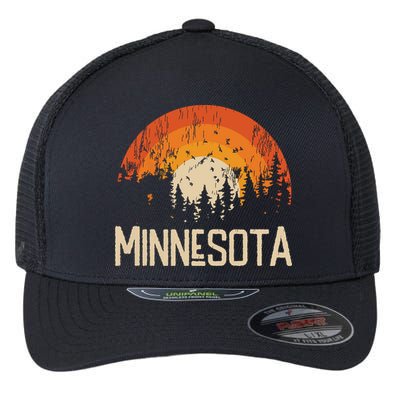 Minnesota Retro Style Vintage 70s 80s Flexfit Unipanel Trucker Cap
