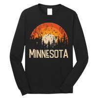 Minnesota Retro Style Vintage 70s 80s Long Sleeve Shirt