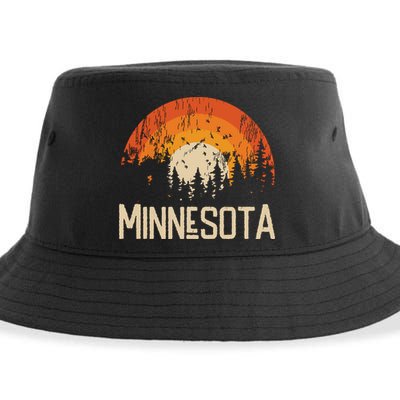 Minnesota Retro Style Vintage 70s 80s Sustainable Bucket Hat