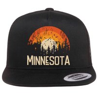 Minnesota Retro Style Vintage 70s 80s Flatbill Hat