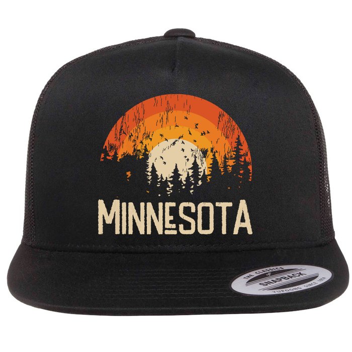 Minnesota Retro Style Vintage 70s 80s Flatbill Hat