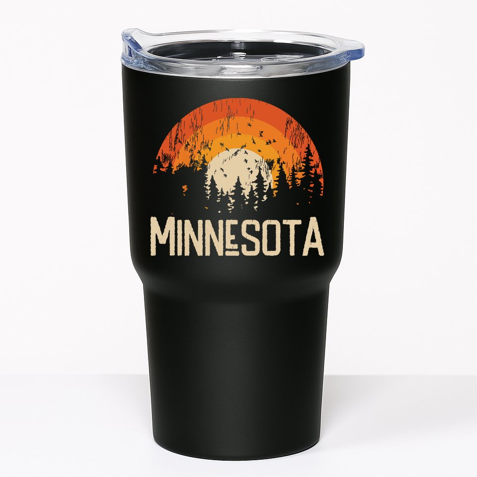 Minnesota Retro Style Vintage 70s 80s Tumbler
