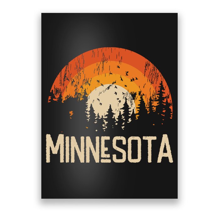 Minnesota Retro Style Vintage 70s 80s Poster