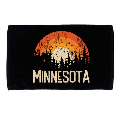 Minnesota Retro Style Vintage 70s 80s Microfiber Hand Towel