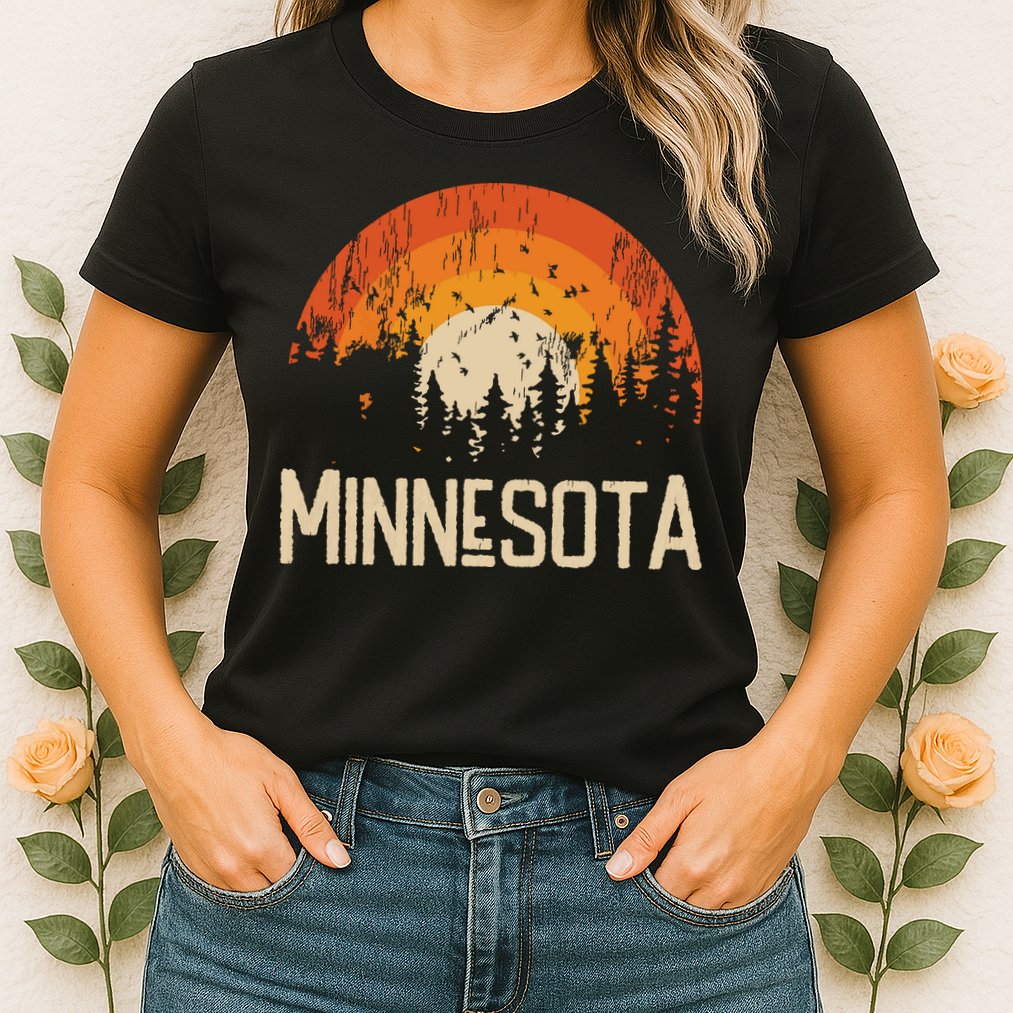 Minnesota Retro Style Vintage 70s 80s Womens T-Shirt
