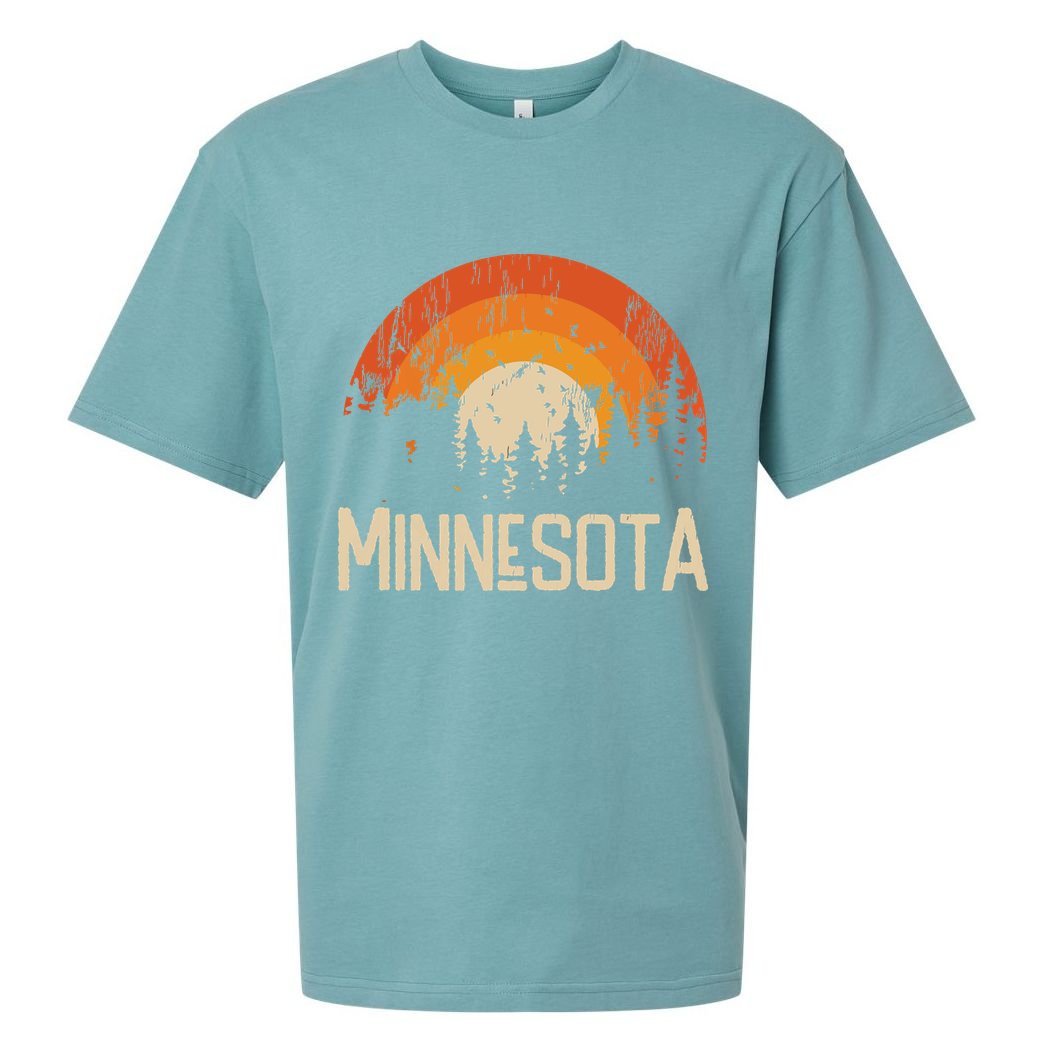 Minnesota Retro Style Vintage 70s 80s Sueded Cloud Jersey T-Shirt