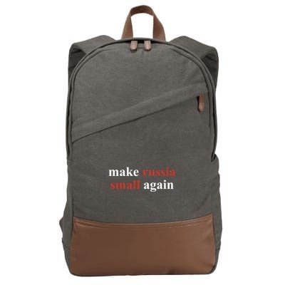 Make Russia Small Again Volodymyr Zelensky Cotton Canvas Backpack