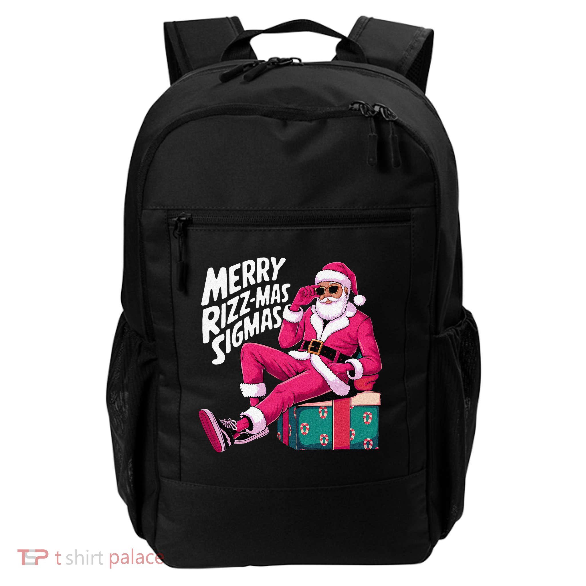 Merry Rizzmas Sigmas Santa Rizzler Daily Commute Backpack