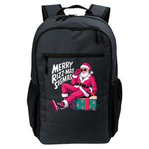 Merry Rizzmas Sigmas Santa Rizzler Daily Commute Backpack