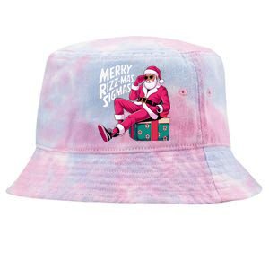 Merry Rizzmas Sigmas Santa Rizzler Tie-Dyed Bucket Hat