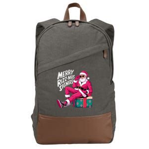 Merry Rizzmas Sigmas Santa Rizzler Cotton Canvas Backpack