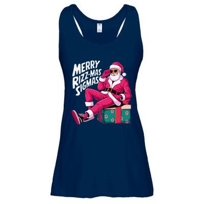 Merry Rizzmas Sigmas Santa Rizzler Ladies Essential Flowy Tank