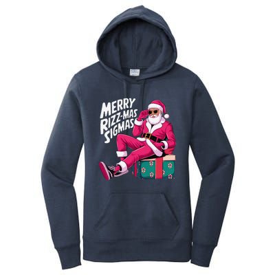 Merry Rizzmas Sigmas Santa Rizzler Women's Pullover Hoodie