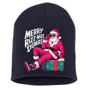 Merry Rizzmas Sigmas Santa Rizzler Short Acrylic Beanie