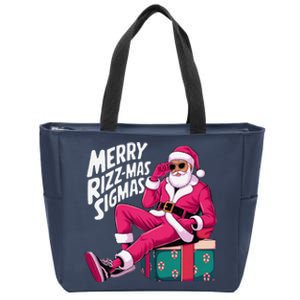 Merry Rizzmas Sigmas Santa Rizzler Zip Tote Bag