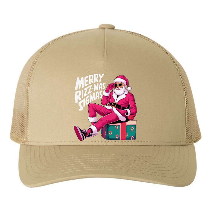 Merry Rizzmas Sigmas Santa Rizzler Yupoong Adult 5-Panel Trucker Hat