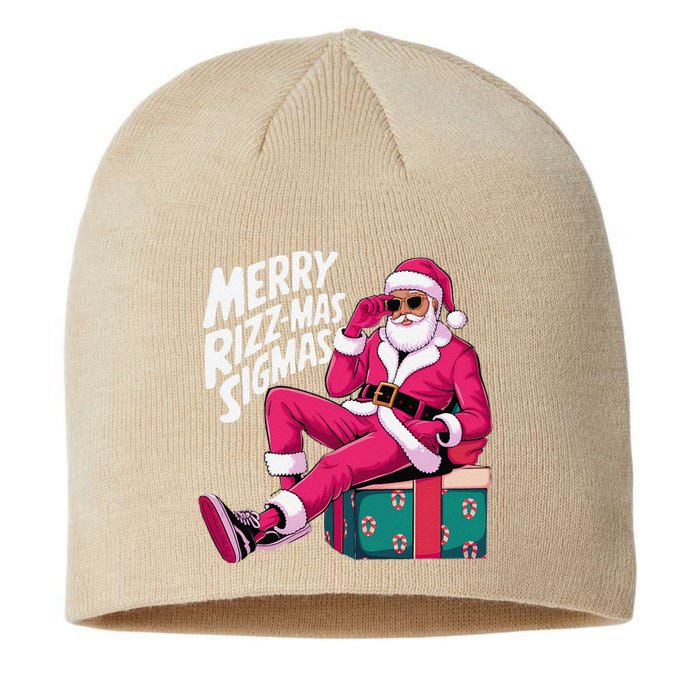 Merry Rizzmas Sigmas Santa Rizzler Sustainable Beanie