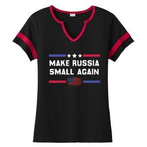 Make Russia Small Again Legend Saying Funny Sign Ladies Halftime Notch Neck Tee