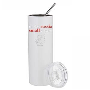 Make Russia Small Again  Funny Make Russia Small Again Stainless Steel Tumbler