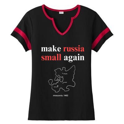 Make Russia Small Again Make Russia Small Again Ladies Halftime Notch Neck Tee