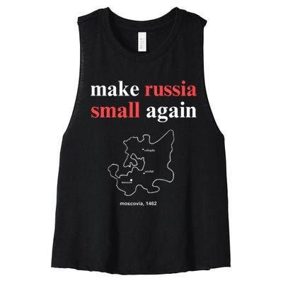 Make Russia Small Again Make Russia Small Again Women's Racerback Cropped Tank