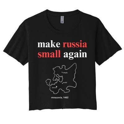 Make Russia Small Again Make Russia Small Again Women's Crop Top Tee