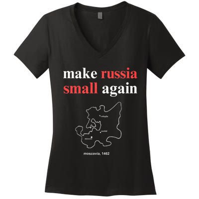 Make Russia Small Again Make Russia Small Again Women's V-Neck T-Shirt