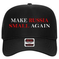 Make Russia Small Again  Funny Make Russia Small Again High Crown Mesh Back Trucker Hat