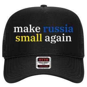 Make Russia Small Again High Crown Mesh Back Trucker Hat