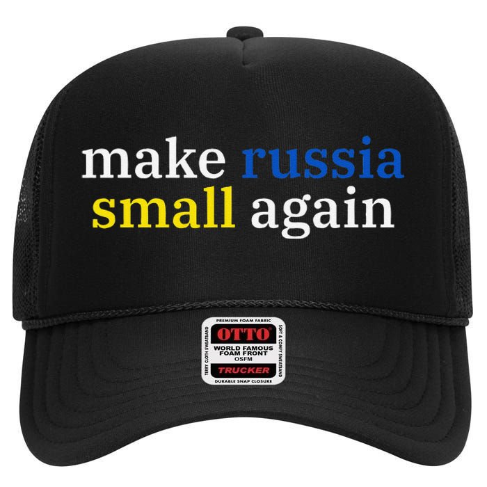 Make Russia Small Again High Crown Mesh Back Trucker Hat