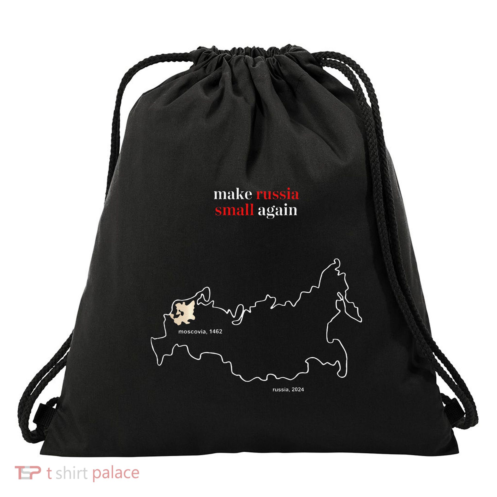 Make Russia Small Again President Volodymyr Zelensky Drawstring Bag