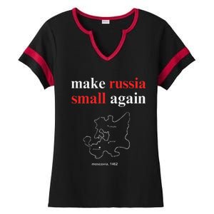 Make Russia Small Againofficial Make Russia Small Again Ladies Halftime Notch Neck Tee