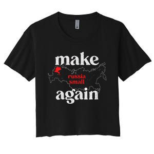 Make Russia Small Again Make Russia Small Again Women's Crop Top Tee