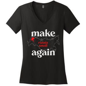 Make Russia Small Again Make Russia Small Again Women's V-Neck T-Shirt