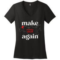 Make Russia Small Again Make Russia Small Again Women's V-Neck T-Shirt