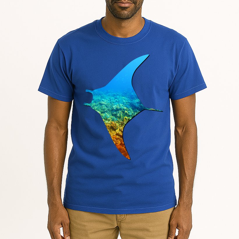 Manta Ray Silhouette Earth Day And Ocean Week Gift Tall T-Shirt