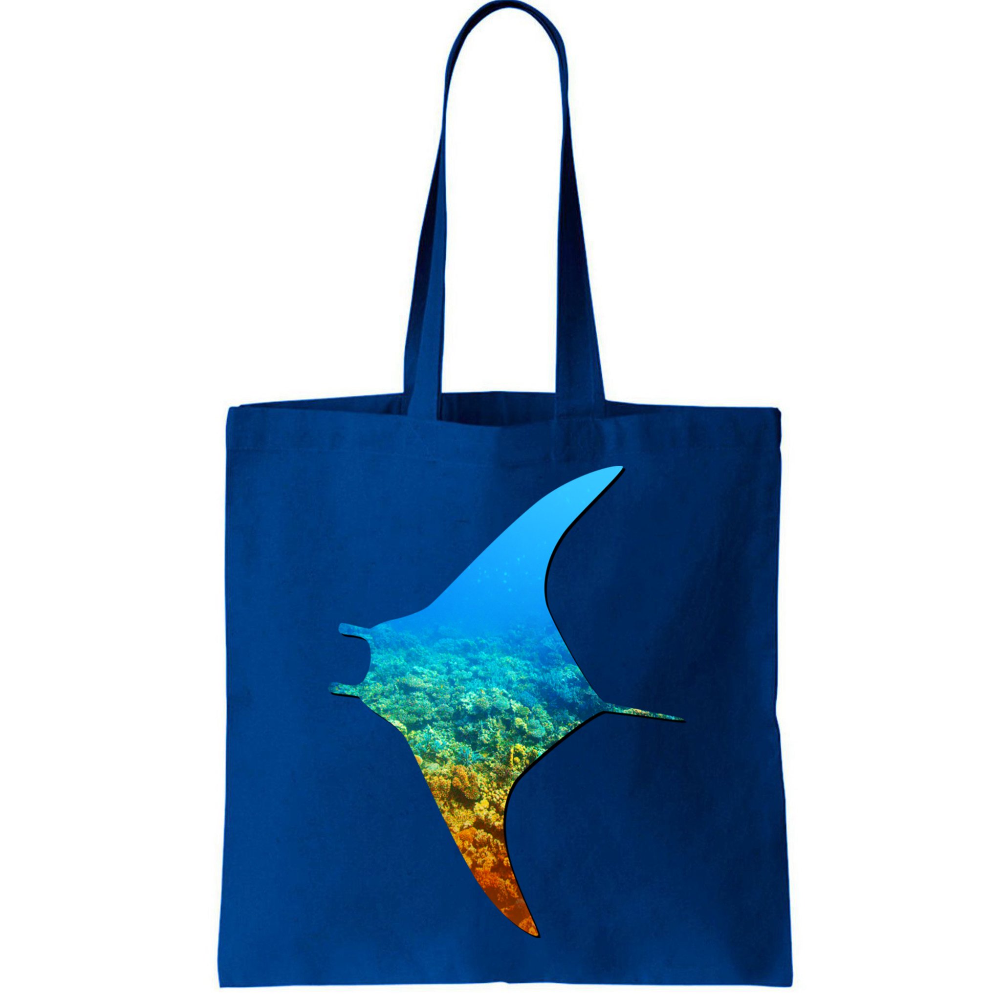 Manta Ray Silhouette Earth Day And Ocean Week Gift Bag