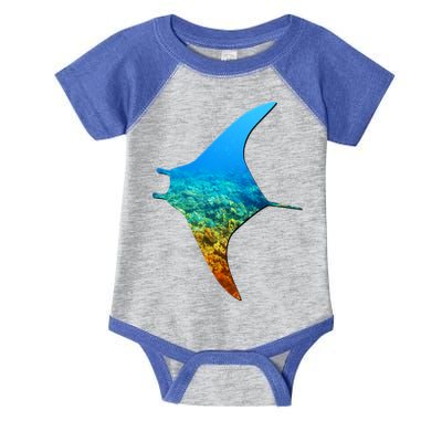 Manta Ray Silhouette Earth Day And Ocean Week Gift Infant Baby Jersey Bodysuit