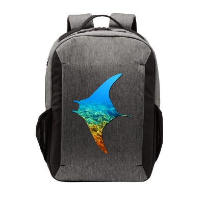 Manta Ray Silhouette Earth Day And Ocean Week Gift Vector Backpack