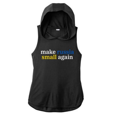 Make Russia Small Again Ladies PosiCharge Tri-Blend Wicking Draft Hoodie Tank