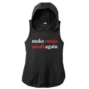 Make Russia Small Again Ladies PosiCharge Tri-Blend Wicking Draft Hoodie Tank