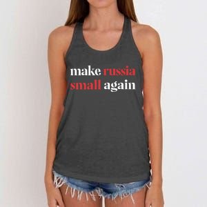 Make Russia Small Again Women's Knotted Racerback Tank