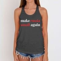 Make Russia Small Again Women's Knotted Racerback Tank