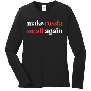 Make Russia Small Again Ladies Long Sleeve Shirt