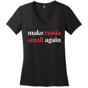 Make Russia Small Again Women's V-Neck T-Shirt