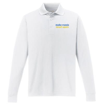 Make Russia Small Again Performance Long Sleeve Polo