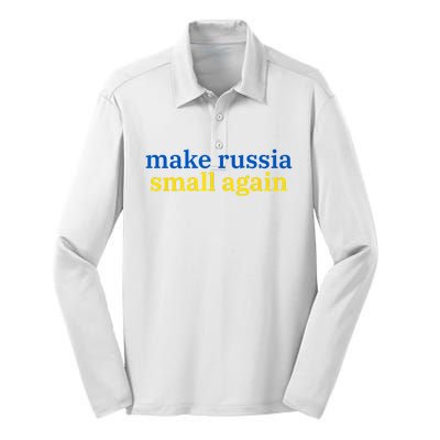 Make Russia Small Again Silk Touch Performance Long Sleeve Polo