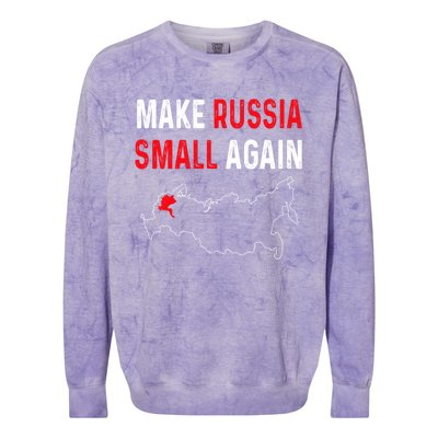 Make Russia Small Again Colorblast Crewneck Sweatshirt